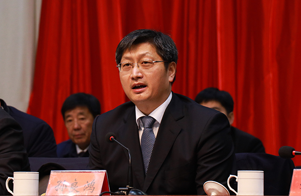 县委副书记,县长姚飞主持会议